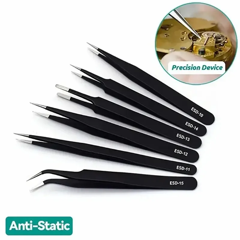 6pcs Precision Long Tweezers S - Electronics Repair Tools review and price