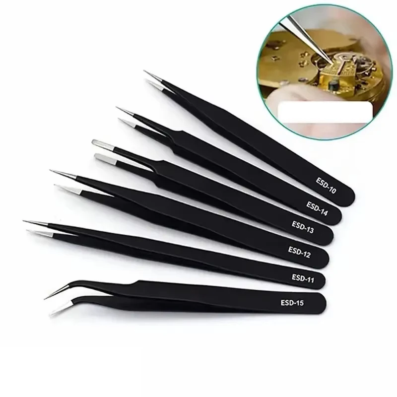 6pcs Precision Long Tweezers S - Electronics Repair Tools review and price