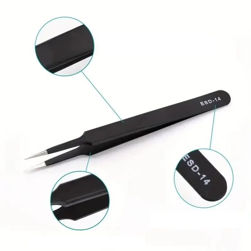 6pcs Precision Long Tweezers S - Electronics Repair Tools review and price